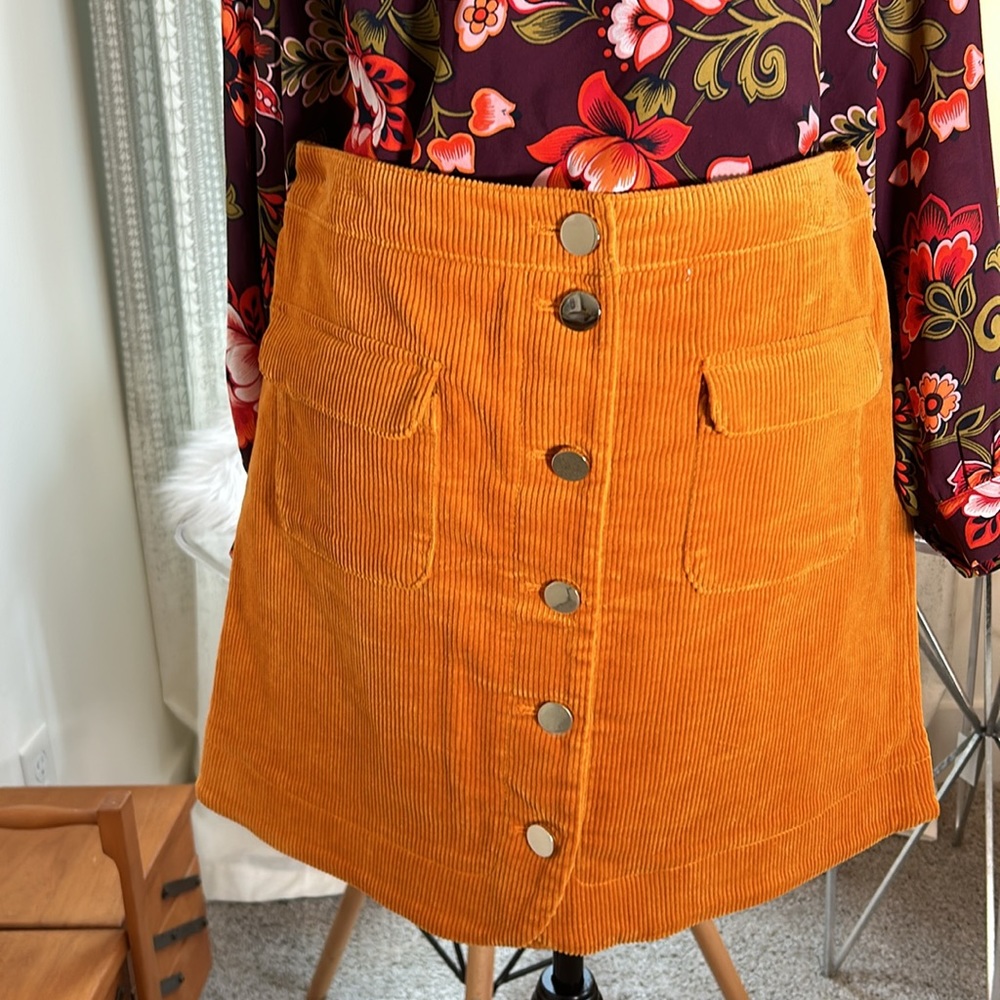 Loft corduroy skirt. Above knee. Size 12 petite